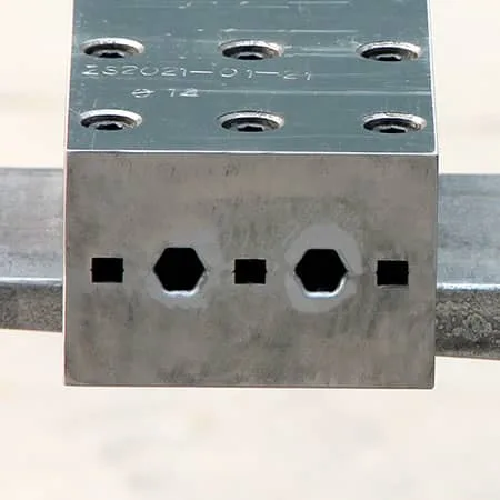 Hexagonal rod pultrusion die
