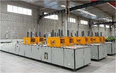 Pultrusion production line layout in the factory